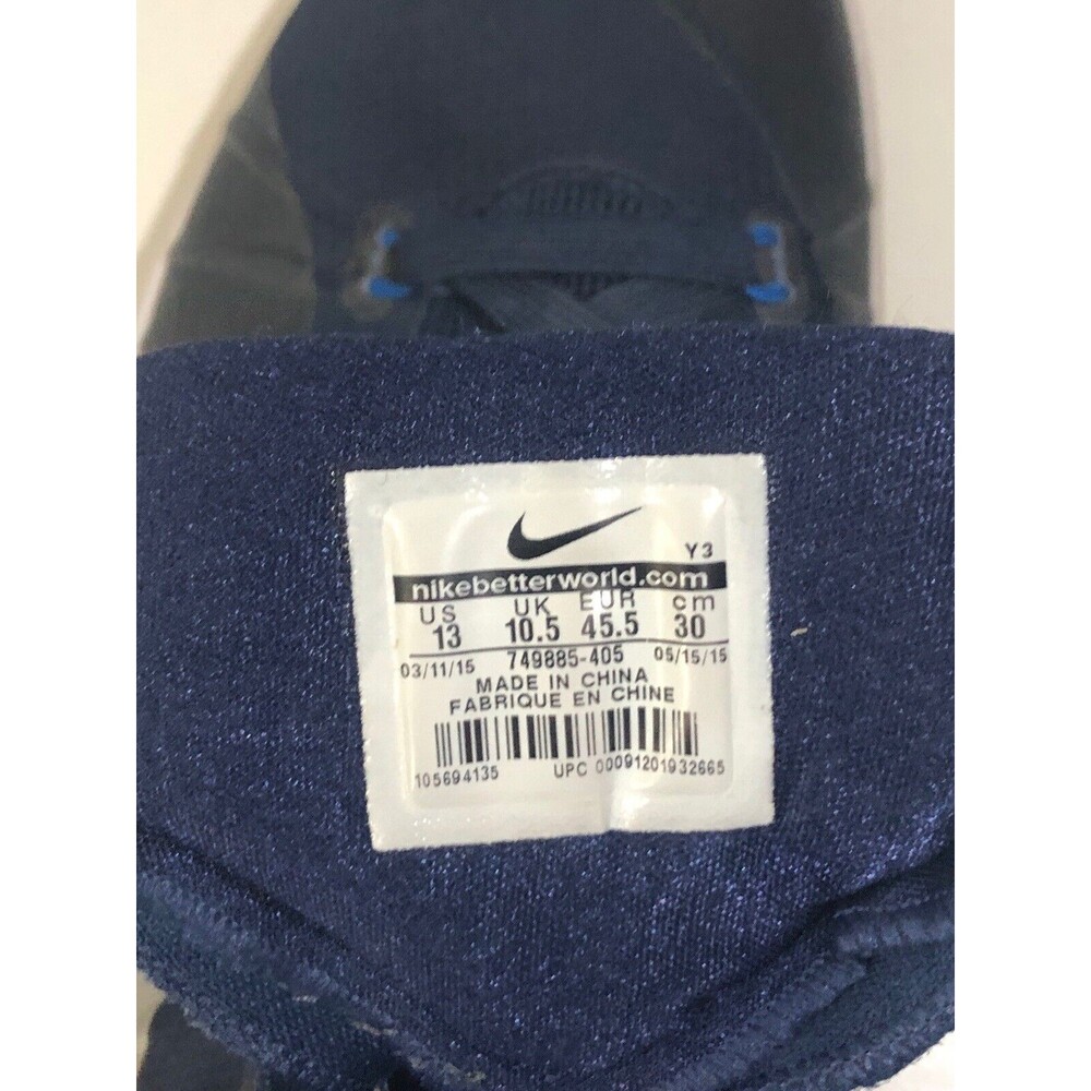 Nike Hyperdunk Men’s Shoes Navy Blue And White Size 13 2015 - Picture 9 of 10
